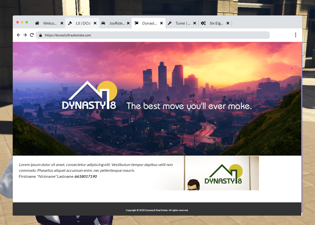 FiveM Fake Browser screenshot