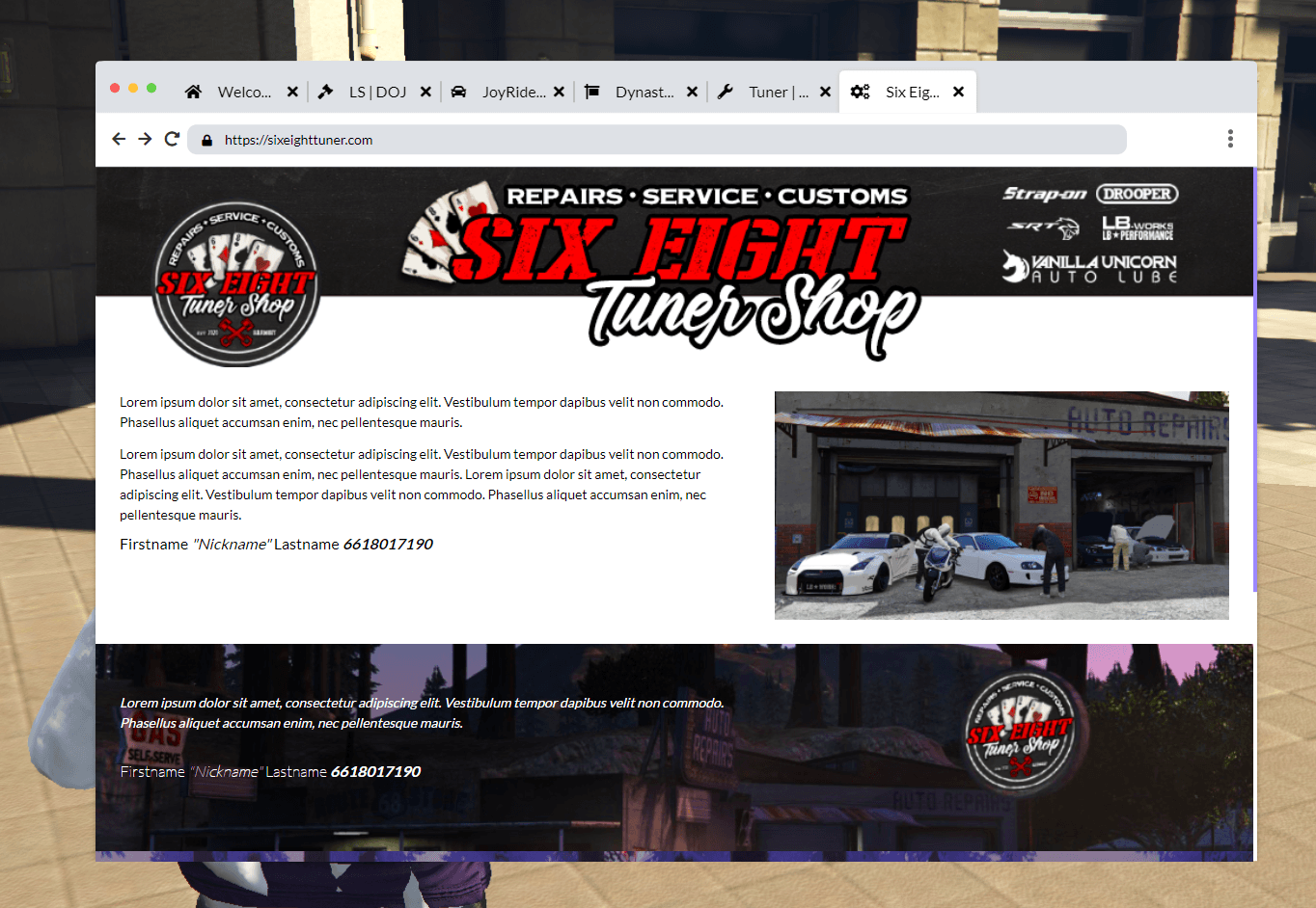 FiveM Fake Browser screenshot