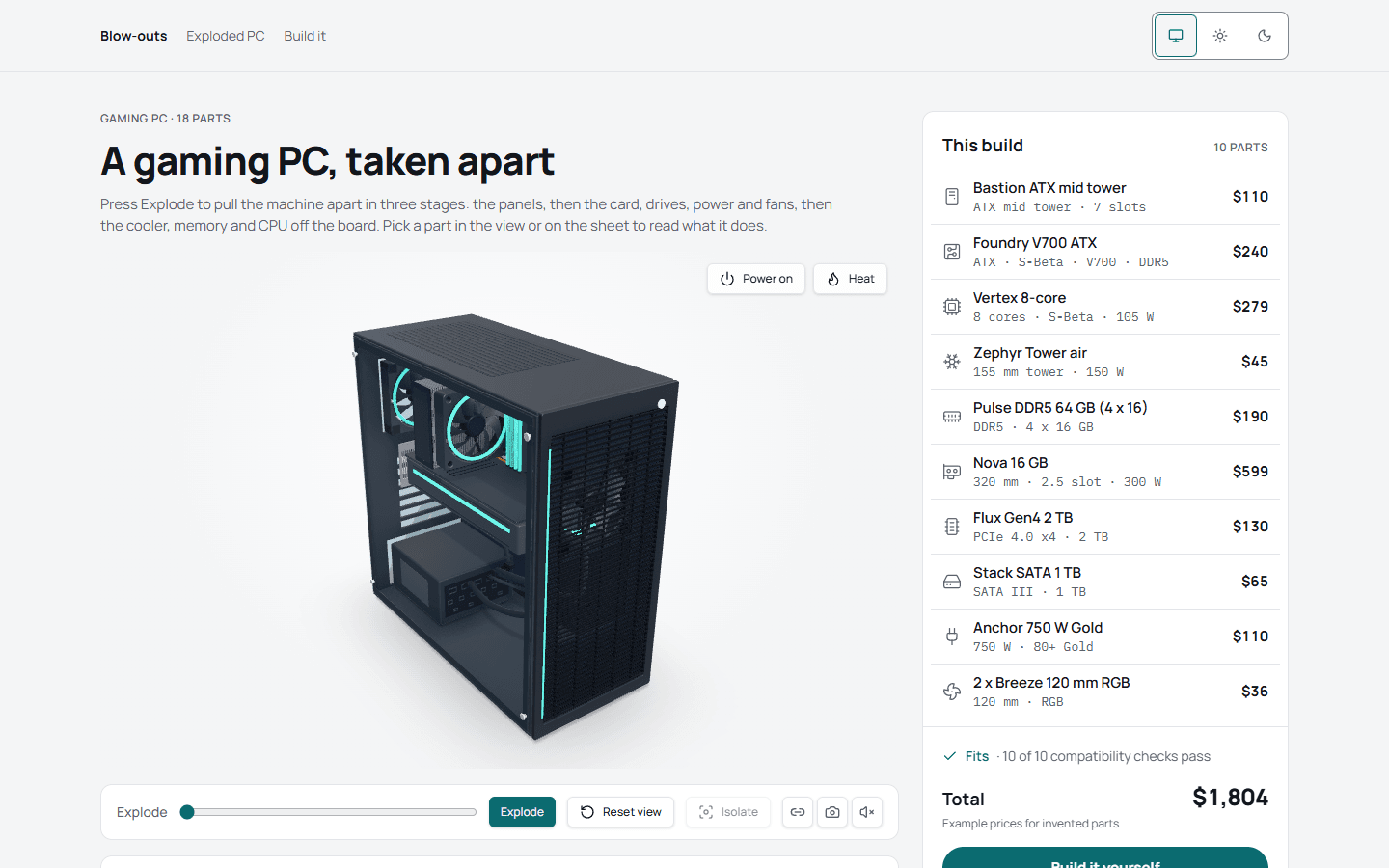 Exploded PC screenshot